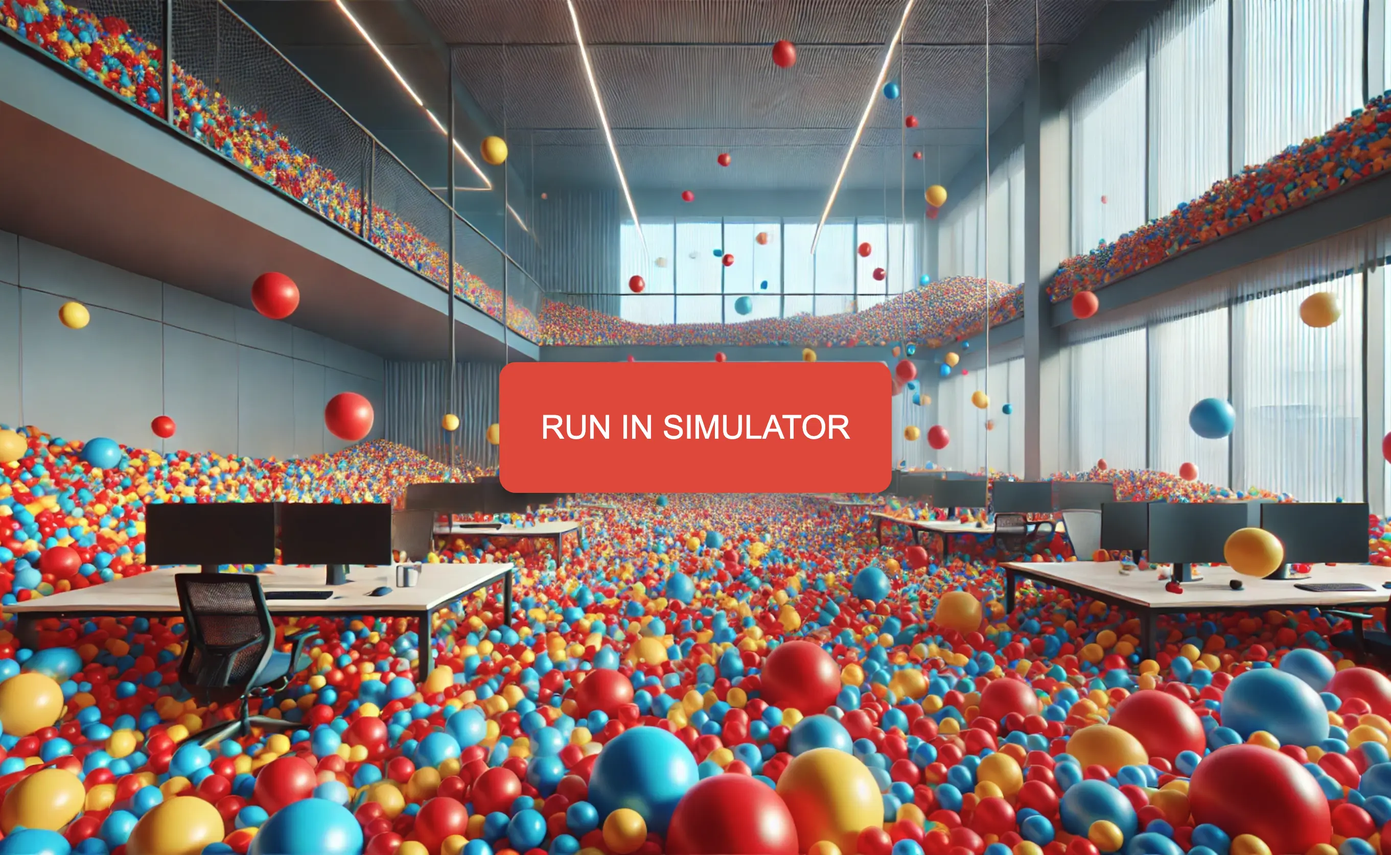 Run in simulator button